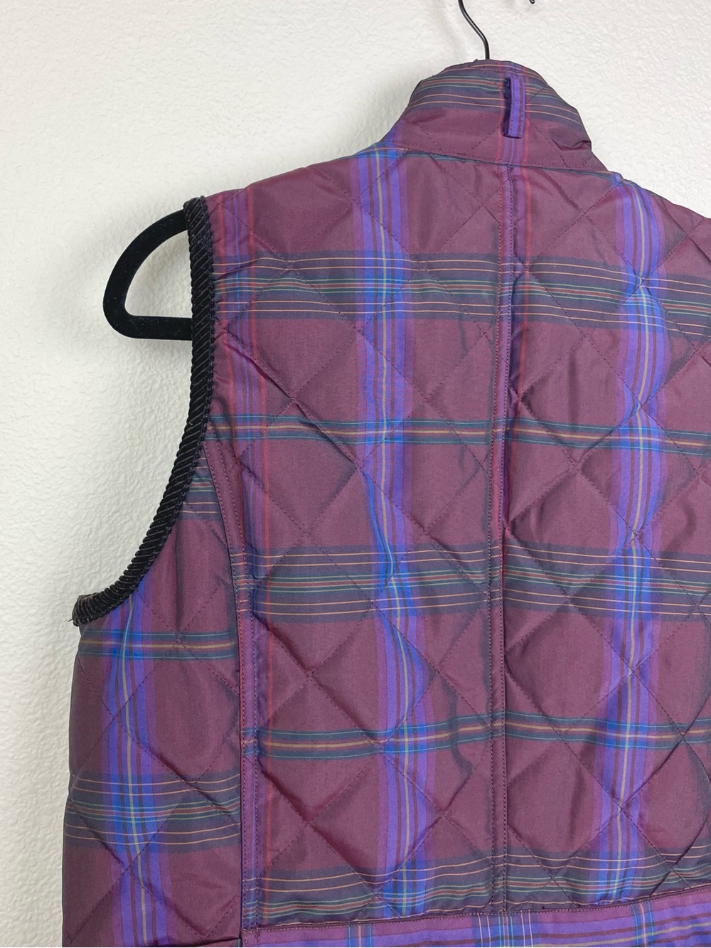Lauren Ralph Lauren Women's Large Tartan Plaid Quilted Full Zip Vest Equestrian - Picture 12 of 16